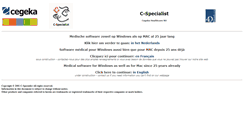 Desktop Screenshot of medibase.cegeka.be